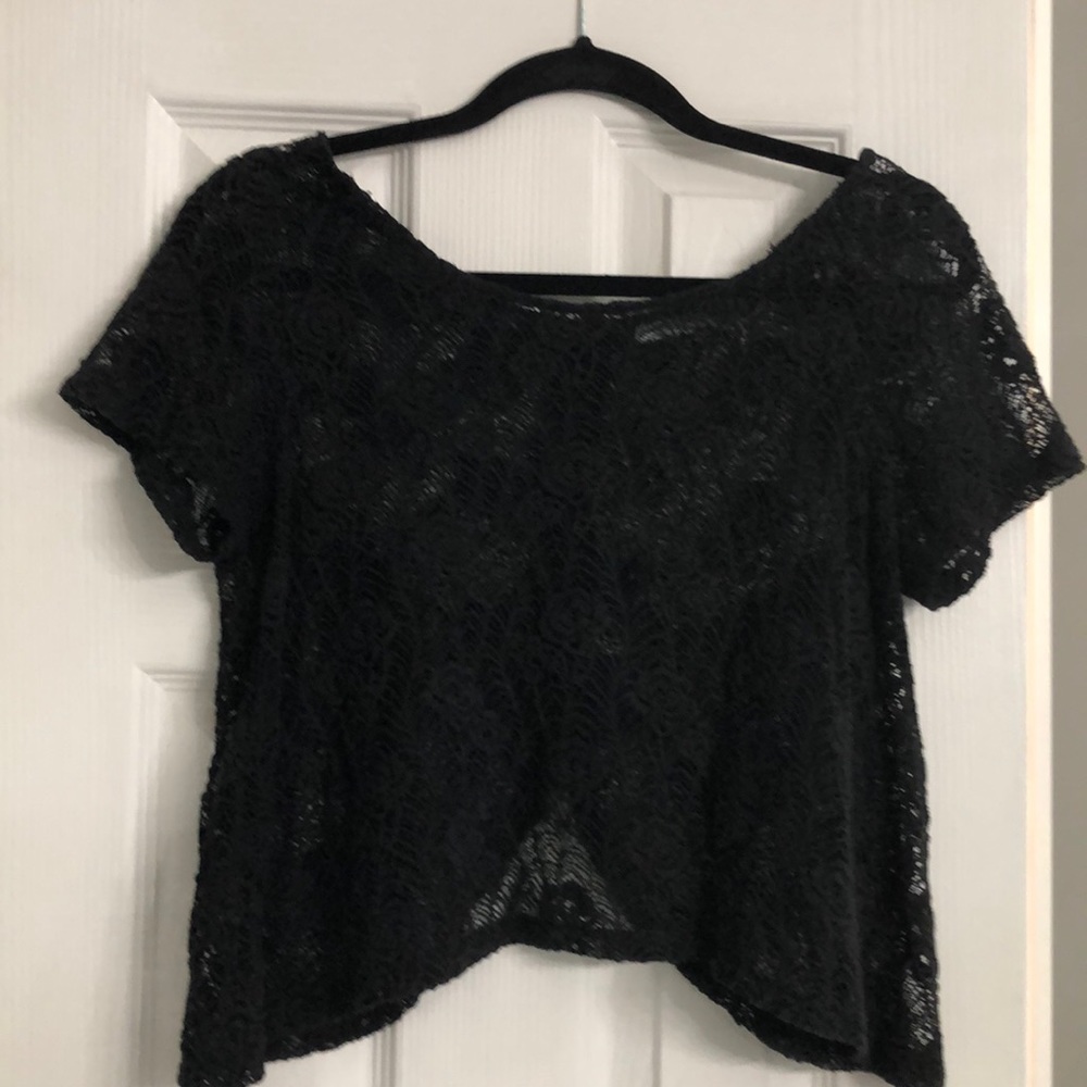 Kimchi Blue crochet lacey top